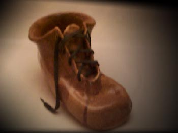 Wanderschuh Steingut